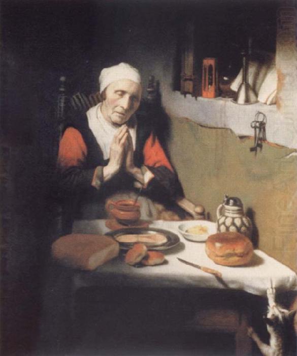 MAES, Nicolaes Old praying woman china oil painting image